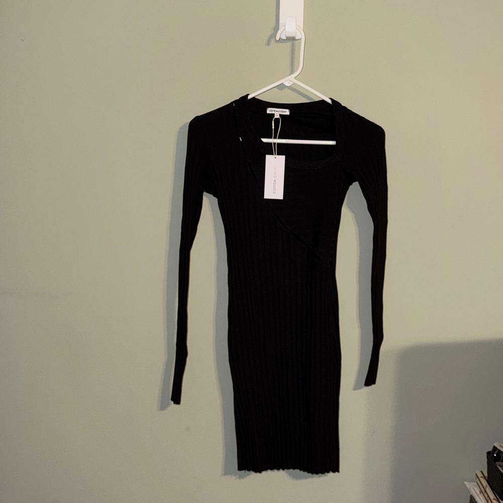 Cotton Citizen Capri cut out Sheath Dress black s - Picture 9 of 9